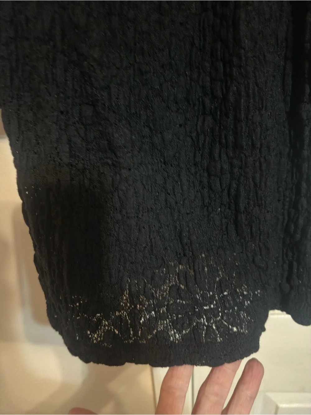 Old Navy Black Puff Sleeve Scoop Neck Top